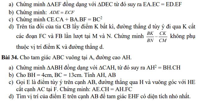 Đề cương ôn thi học kì 2 lớp 8 môn Toán trường THCS Nghĩa Tân năm học 2018 - 2019