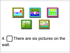 Đề kiểm tra tiếng Anh Unit 14 lớp 3 Are there any posters in the room?