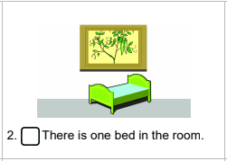 Đề kiểm tra tiếng Anh Unit 14 lớp 3 Are there any posters in the room?