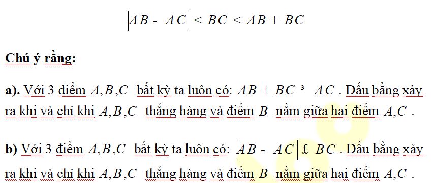 chuyên đề 10: Bất đẳng thức Hình học