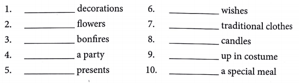Bài tập từ vựng tiếng Anh lớp 4 Unit 15 When's Children's Day?