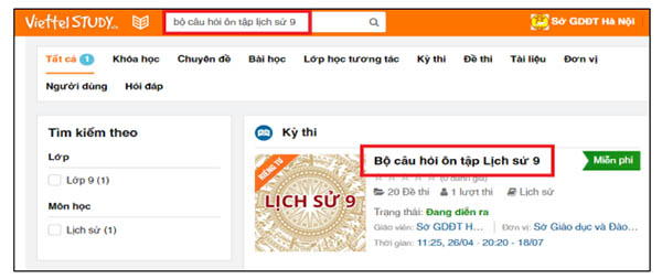 Hướng dẫn ôn tập lịch sử lớp 9 trực tuyến