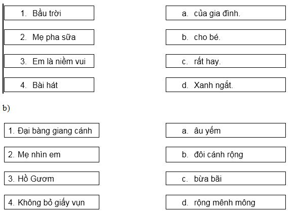 Phiếu bài tập ôn ở nhà lớp 1 môn Tiếng Việt