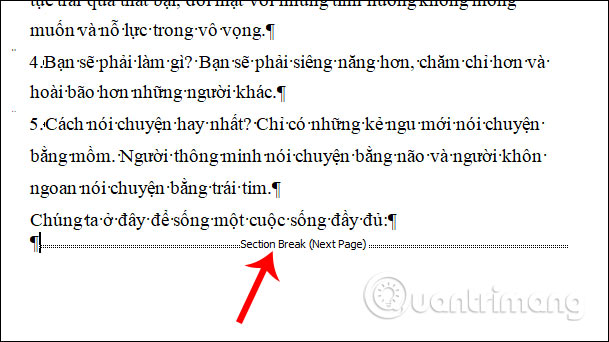 Cách xóa trang trắng trong Word 2010