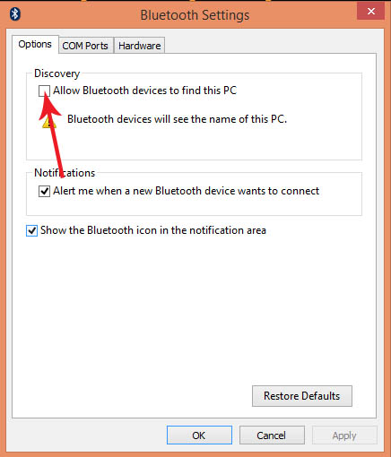 Sửa lỗi không bật được bluetooth trên PC
