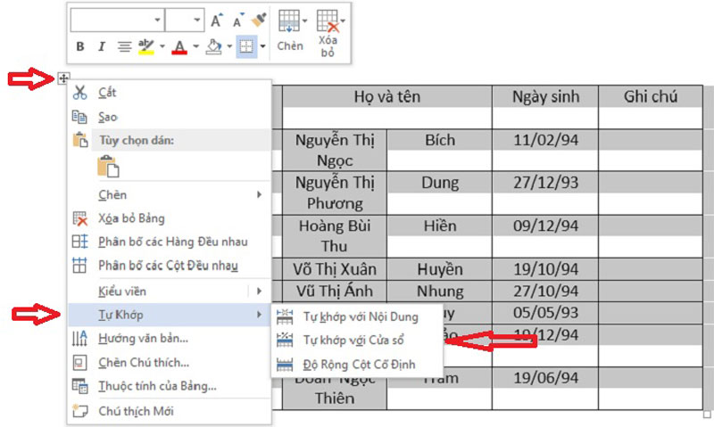 Hướng dẫn copy dữ liệu từ Excel sang Word 2007