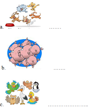 Bài tập từ vựng tiếng Anh lớp 1 năm 2019 - 2020