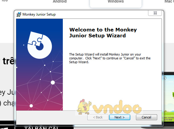 Cài đặt phần mềm Monkey Junior trên máy tính