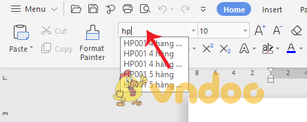 Sử dụng font chữ tiểu học