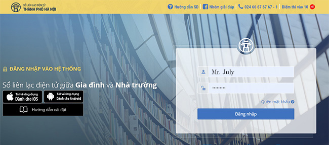 Cách sử dụng sổ liên lạc điện tử PINO