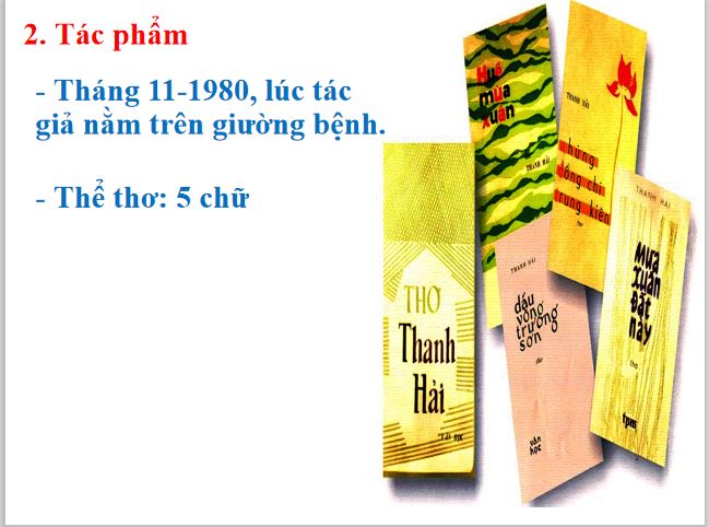 Bài giảng trực tuyến Mùa xuân nho nhỏ