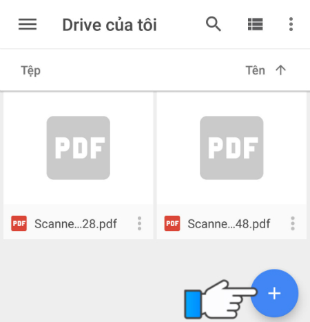Nhấn biểu tượng dấu + Nhấn biểu tượng dấu +