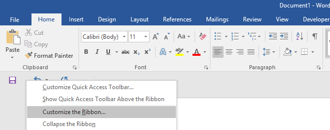 Tạo ô check box trong word