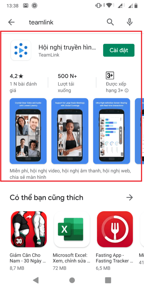 Cách cài đặt và sử dụng Teamlink trên điện thoại