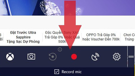 Quay video màn hình win10