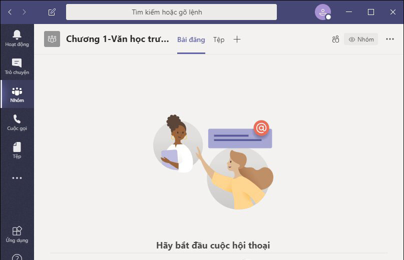 Hướng dẫn đổi tiếng Việt trên Microsoft Teams