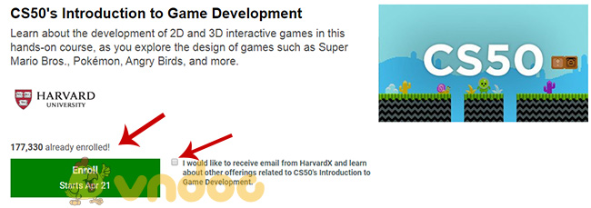Học havard trực tuyến