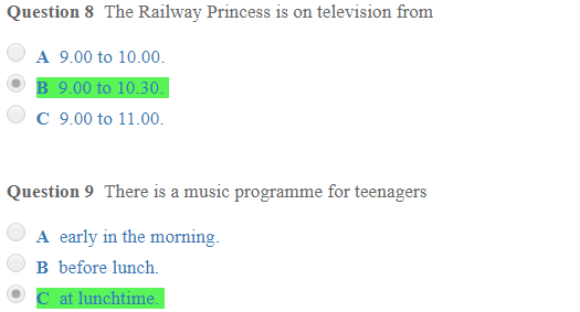 Đáp án đề khảo sát tiếng Anh lớp 9 năm 2020