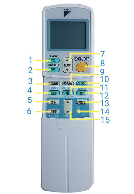 Hướng dẫn sử dụng điều khiển điều hòa Daikin 2 chiều