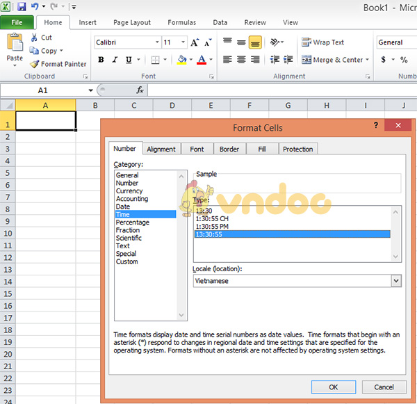 Tạo đồng hồ đếm ngược trong excel