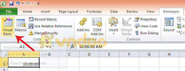 Tạo đồng hồ đếm ngược trong excel