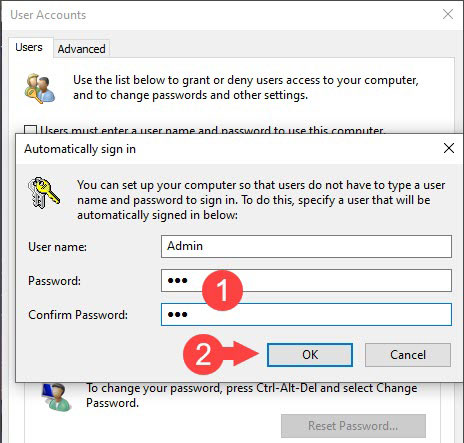 Cách gỡ bỏ mật khẩu máy tính