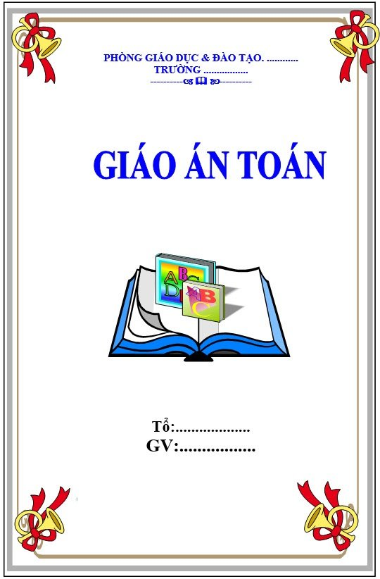 Bìa giáo án đẹp và ấn tượng