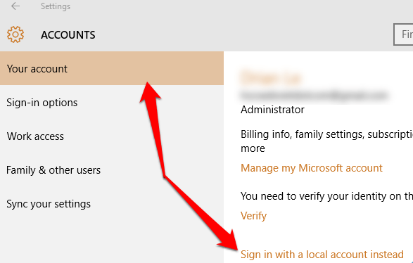 Xóa mật khẩu đăng nhập Windows 10