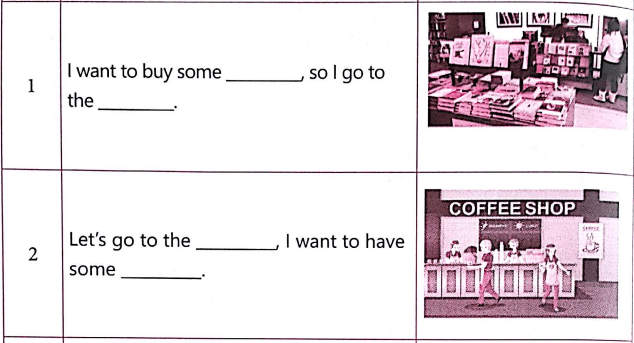 Bài tập ngữ pháp tiếng Anh lớp 4 Unit 16 Let's go to the bookshop!