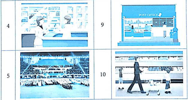 Bài tập Từ vựng tiếng Anh lớp 5 Unit 16 Where's the post office?