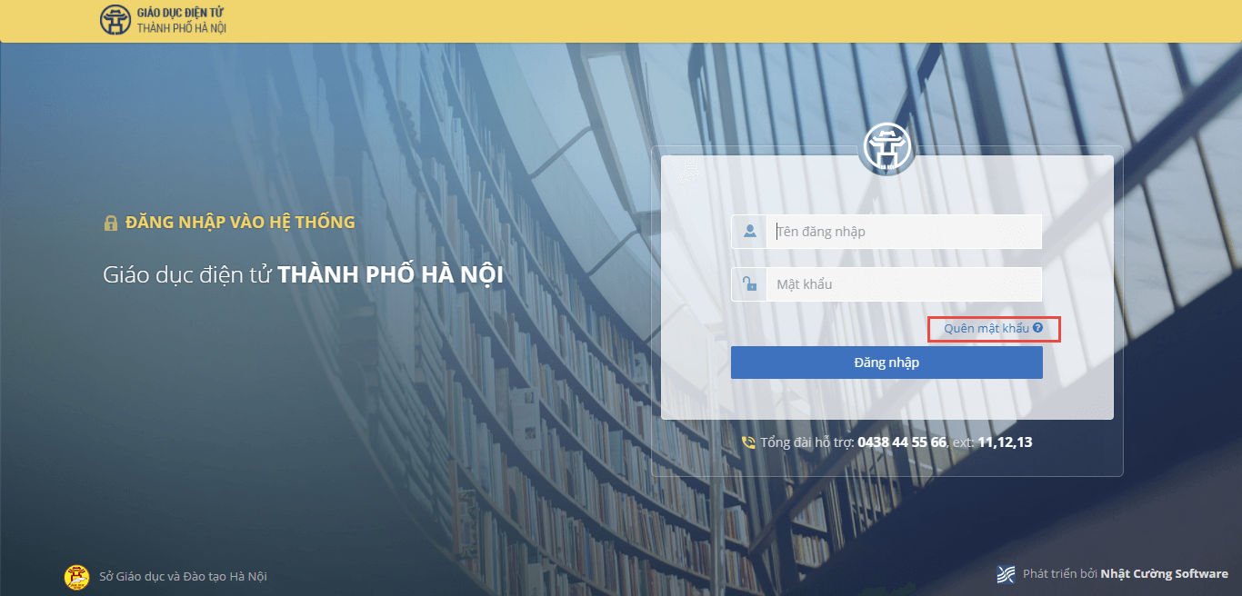 Cách đổi mật khẩu tài khoản giáo dục điện tử hnegov.vn