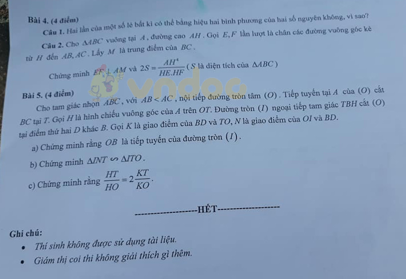 Đề thi chọn học sinh giỏi lớp 9 môn Toán Sở GD&ĐT Kiên Giang năm học 2019 - 2020