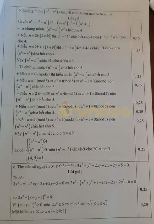 Đề thi chọn học sinh giỏi lớp 9 môn Toán Phòng GD&ĐT Thái Nguên năm học 2019 - 2020