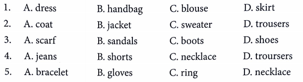 Bài tập từ vựng tiếng Anh lớp 4 Unit 17 How much is the T-shirt?