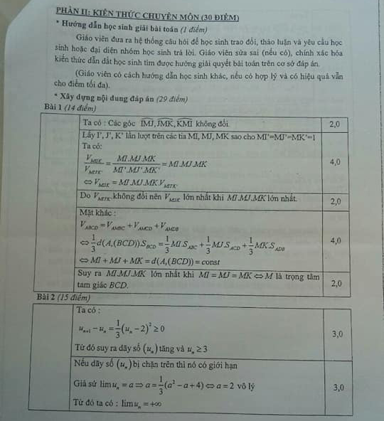 Đề thực hành thi tuyển viên chức giáo viên THPT Hà Nội môn Toán