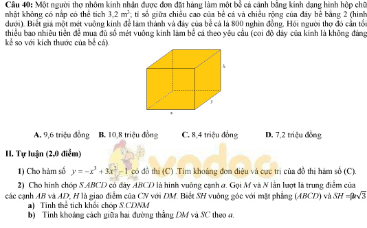 60 đề thi thử THPT Quốc gia môn Toán