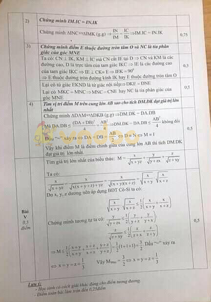 Đề thi khảo sát chất lượng lớp 9 môn Toán Phòng GD&ĐT Thạch Thất năm học 2019 - 2020