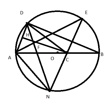 Chứng minh 3 điểm thẳng hàng trong đường tròn