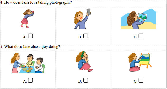 Đề thi học kì 2 môn Tiếng Anh lớp 4 có file nghe số 8