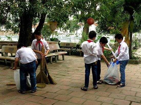 Tả một buổi lao động ở trường