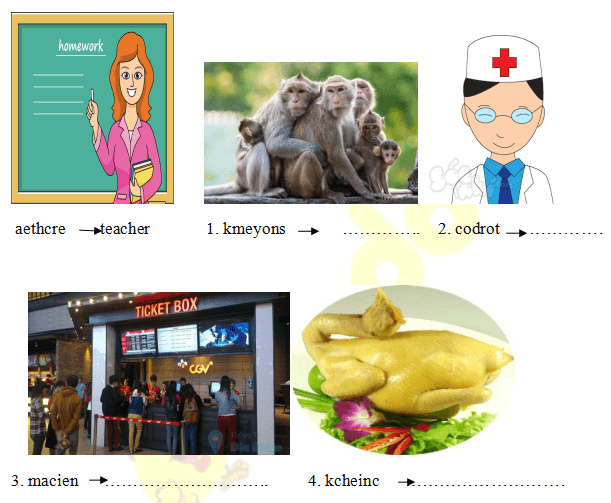 Đề thi tiếng Anh lớp 4 học kỳ 2 trường Tiểu học Minh Hà năm 2019 - 2020