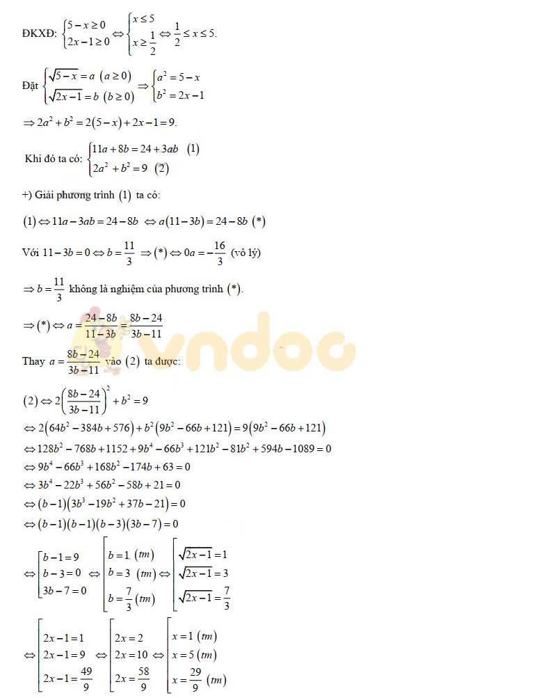Đề thi tuyển sinh vào lớp 10 môn Toán năm 2020 Trường THPT Chuyên KHTN, Hà Nội (vòng 1)