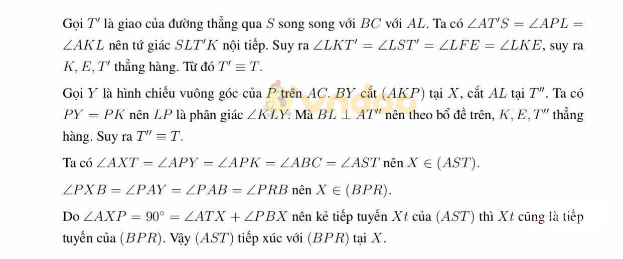 Đáp án đề thi tuyển sinh vào lớp 10 môn Toán năm 2020 Trường THPT Chuyên KHTN, Hà Nội (vòng 2)