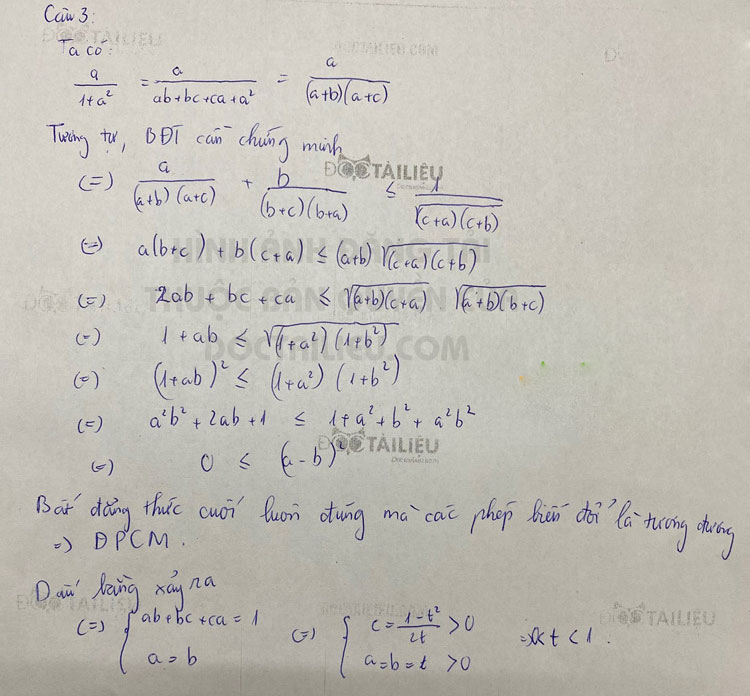 Đề thi tuyển sinh lớp 10 môn Toán chuyên năm 2020 KHXH&NV