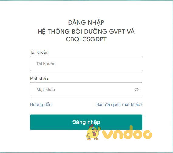 Hướng dẫn tập huấn và bồi dưỡng Giáo viên