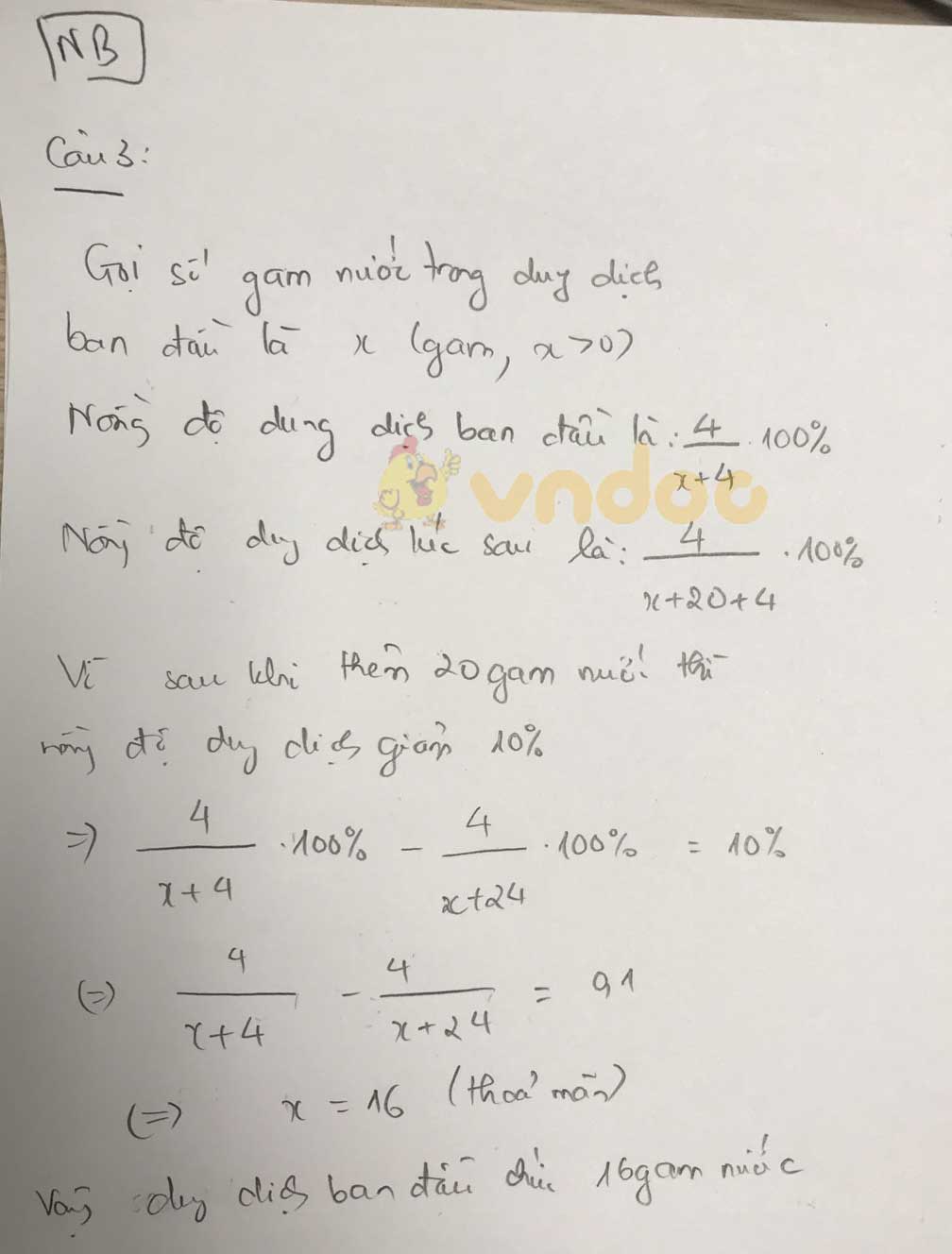 Đáp án đề thi tuyển sinh lớp 10 môn Toán tỉnh Ninh Bình năm 2020