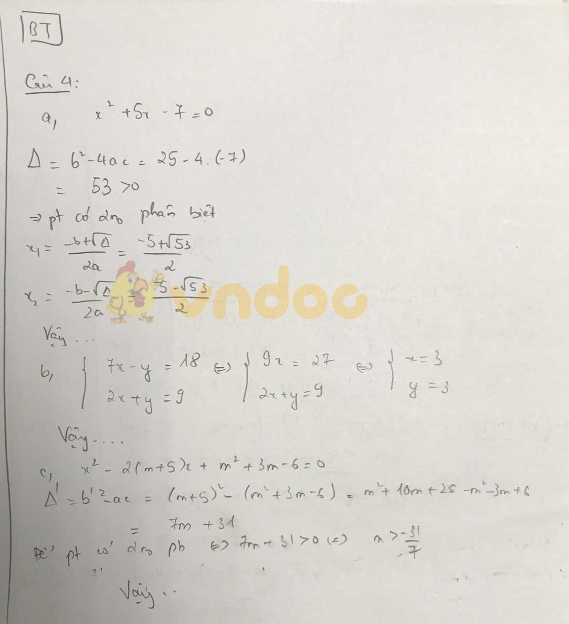 Đáp án đề thi tuyển sinh lớp 10 môn Toán Bến Tre năm 2020