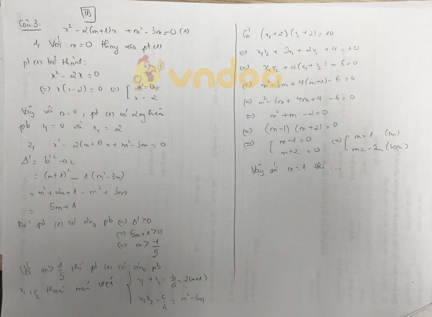 Đáp án đề thi tuyển sinh lớp 10 môn Toán chuyên năm 2020 tỉnh Thái Bình