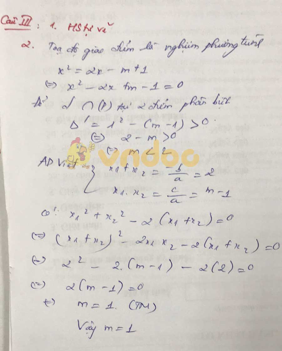 Đáp án đề thi tuyển sinh lớp 10 môn Toán tỉnh Hậu Giang năm 2020