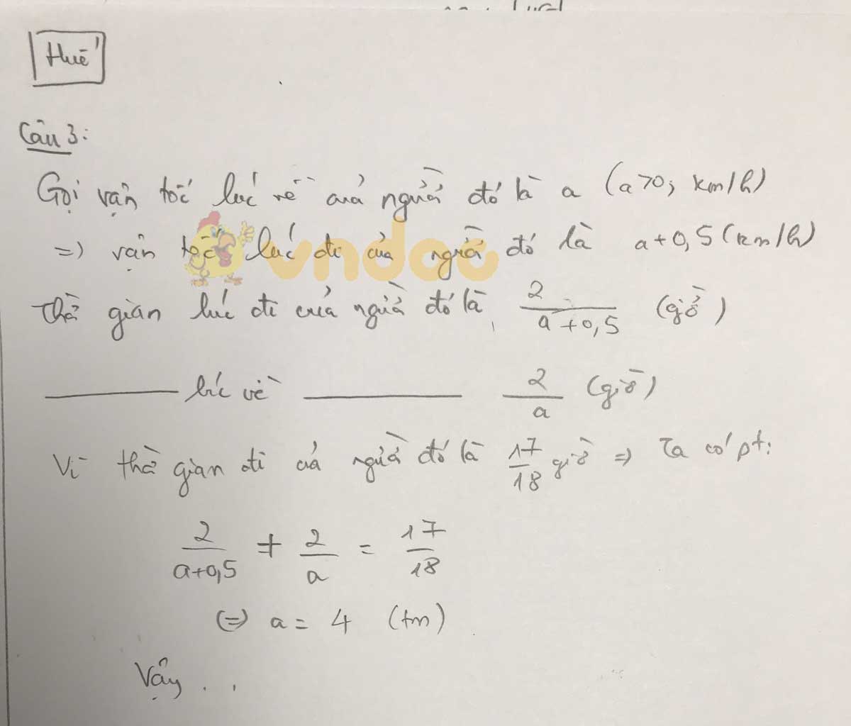 Đáp án đề thi tuyển sinh lớp 10 môn Toán tỉnh Thừa Thiên Huế năm 2020